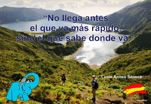 No llega antes el que va más rápido, sino el que sabe donde va.